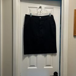 Women’s SONOMA Cotton, Spandex, Blue Denim Flexible Stretch Skirt… Size 10