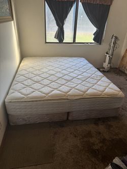 Nice King Bed And Box springs With Frame 