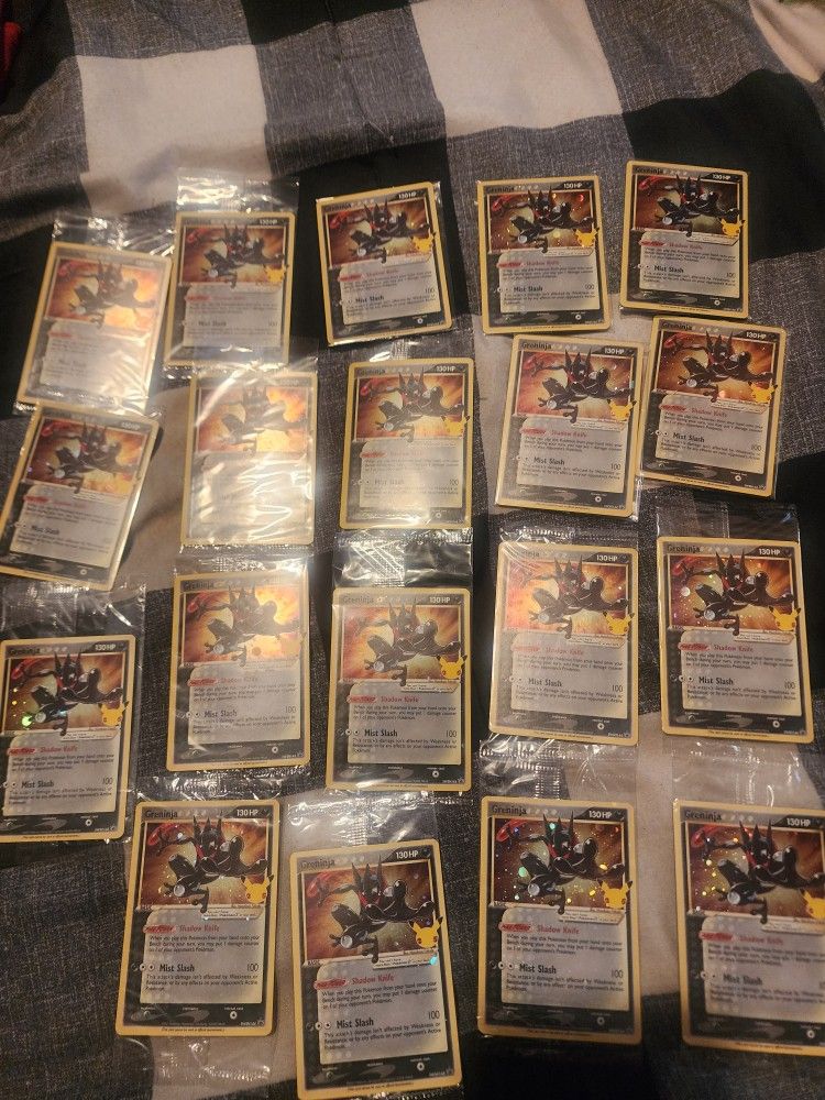 Greninja Gold Star Holo Promo SWSH144 Celebrations Black Star Pokemon - SEALED