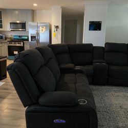Gray Recliner Couches