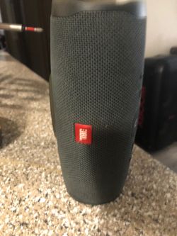 JBL Charge Essential portable Bluetooth speaker.