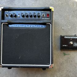 Rocktron velocity V15 Guitar Amp And Foot switch - 15 Amp