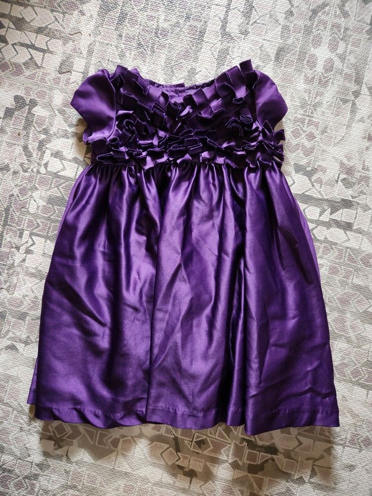 Holiday Editions 18m Girls Purple Ruffle Dress