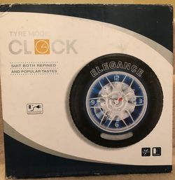 Elegance Tyre Model Clock