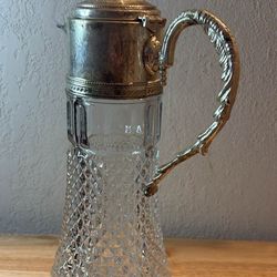 Antique Glass Pitcher