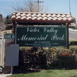 Double Burial Plot Victor Valley Memorial Park 