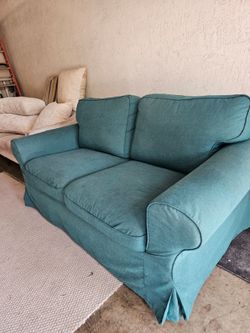 Ikea loveseat green
