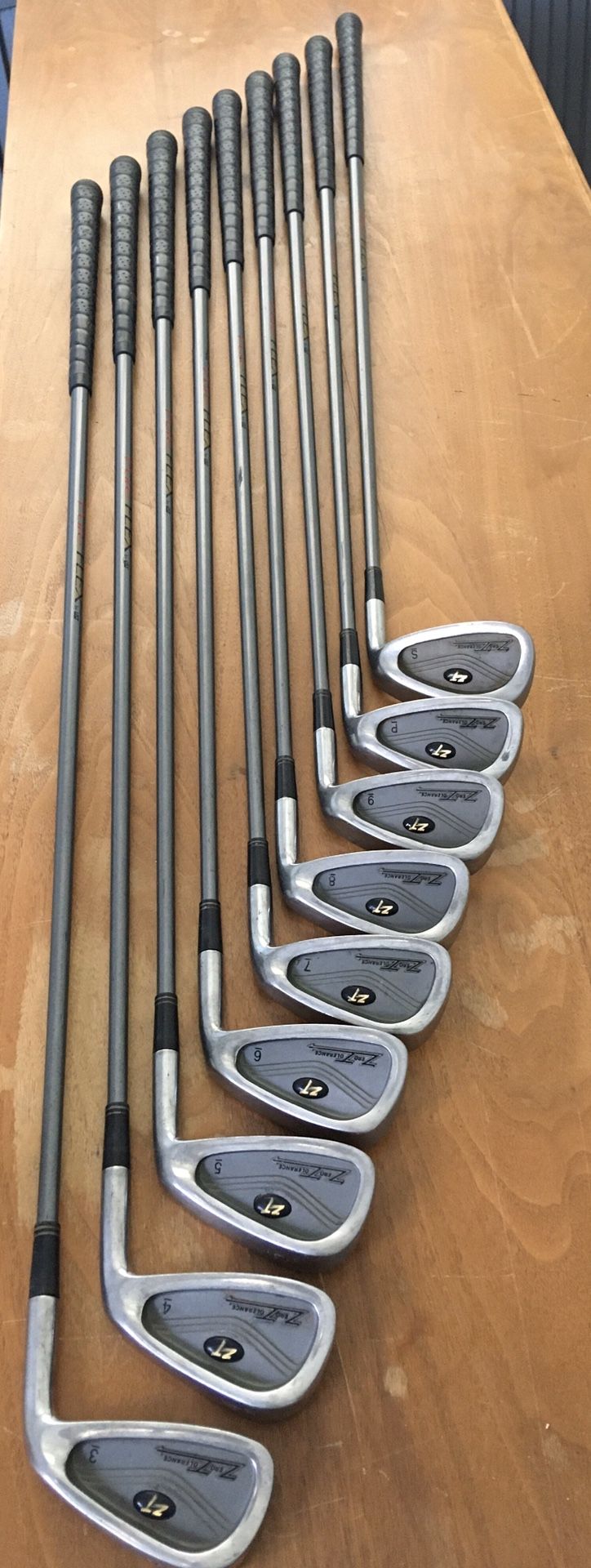 Golf Clubs Zero Tolerance 3-SW Irons w/Graphite Shafts