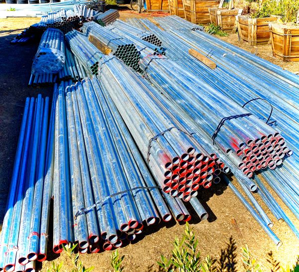 New schedule 40 heavy Duty galvanized fence post 8 feet by 1 7/8” inches for Sale in Perris, CA