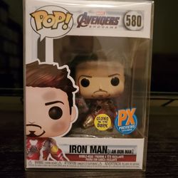 Funko Pop Figure Avengers Endgame Iron Man #580 & Protective Case 