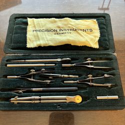 Antique German Drafting Tool Set Precision Set