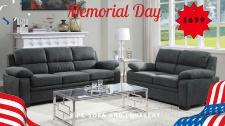 2 PC SOFÁ AND LOVESEAT