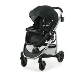 Graco Modes Pramette Stroller, Baby Stroller with True Pram Mode, Reversible Seat, One Hand Fold, Extra Storage, Child Tray, Pierce