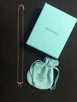 Tiffany & Co. 18kt Gold Bow Necklace