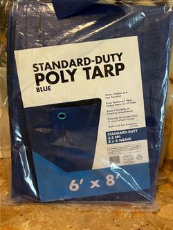 New blue tarp