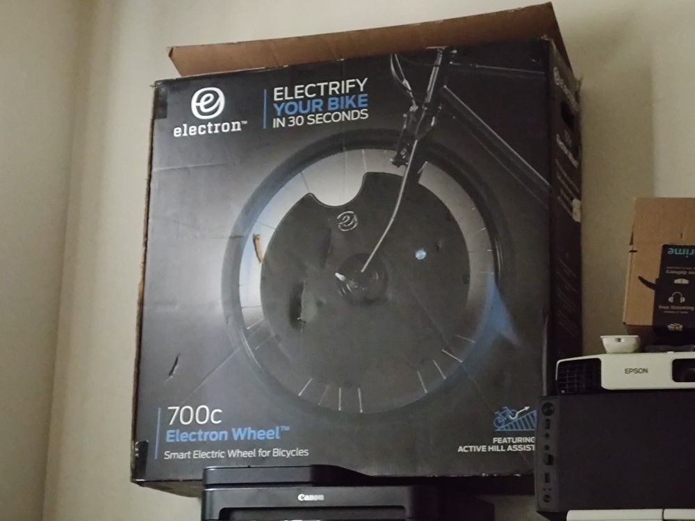 Ebike 700c Electron Wheel™, 400w Power, 20mph + Hill Assist, 50 Mile Range, 3 Speeds, 1 Minute Install! (MSRP $800)