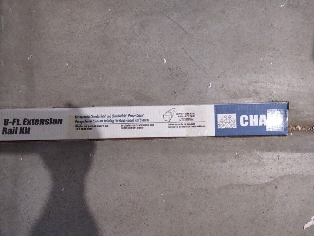 Chamberlain Garage Door Opener Power Drive Foot Extension Rail Kit for