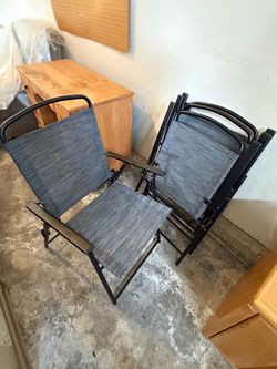 Folding Outdoor Patio Chairs Set of 4