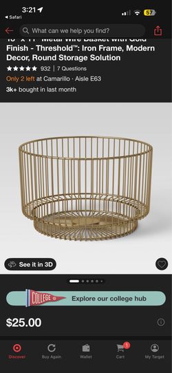 Gold basket