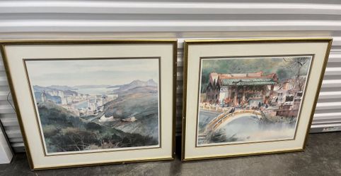 🤩 Set of 2 Signed & Numbered Large Wall Art Pieces 