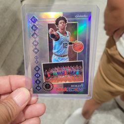 Ja Morant Silver Prizm Class Of 2019 Premium Stock Basketball Card