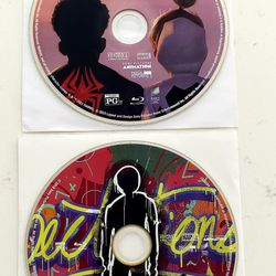 BLU RAY DISCS ONLY - SPIDER MAN INTO & ACROSS THE SPIDER-VERSE