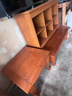 Wood tea tables and Multi purpose cabinet