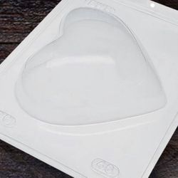 3 Piece bmb / Part Smooth Heart Mold