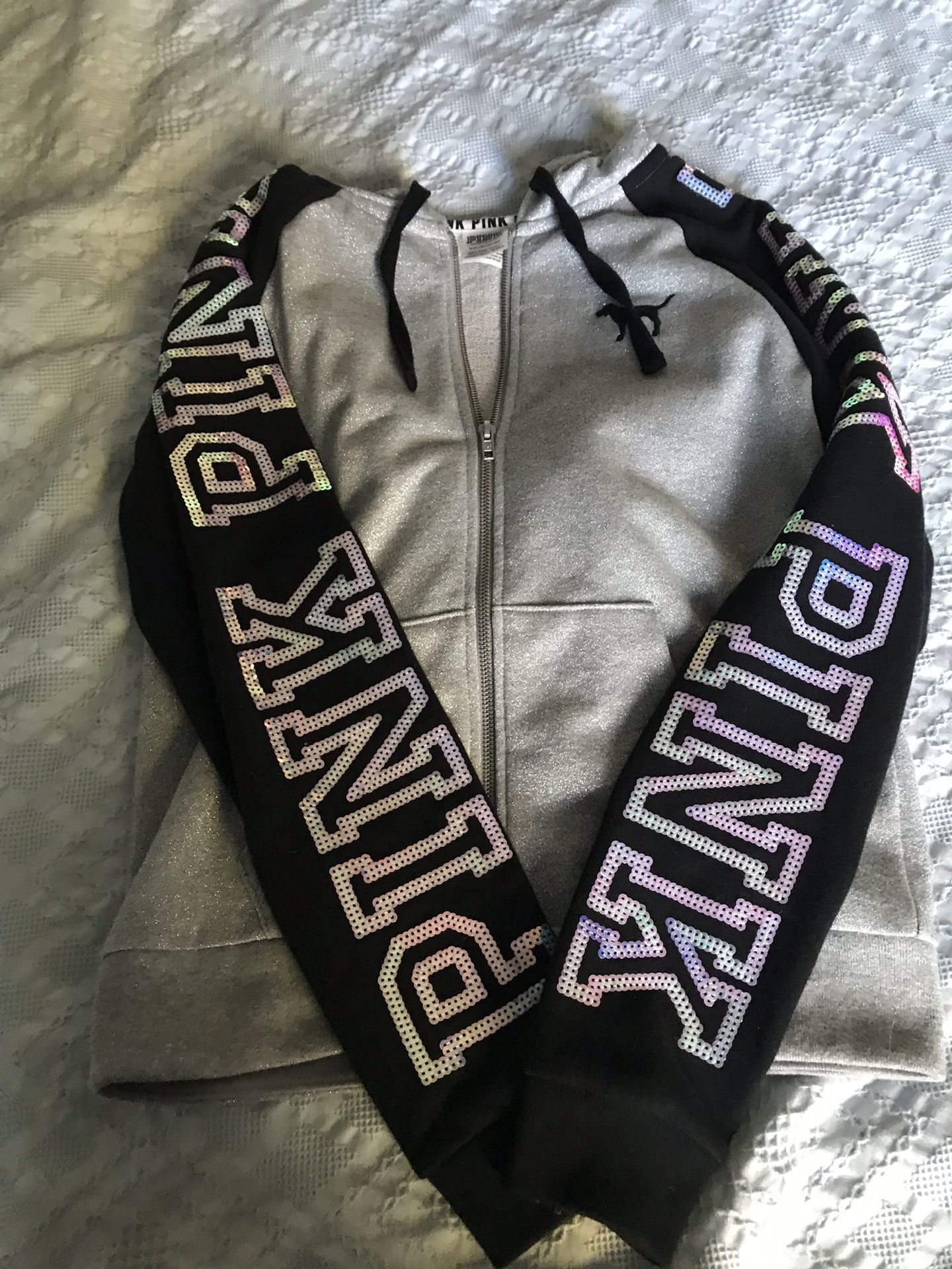 Brand new without tags PINK sequin hoodie