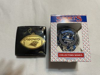 Pair Of NFL Carolina Panthers Ornaments 