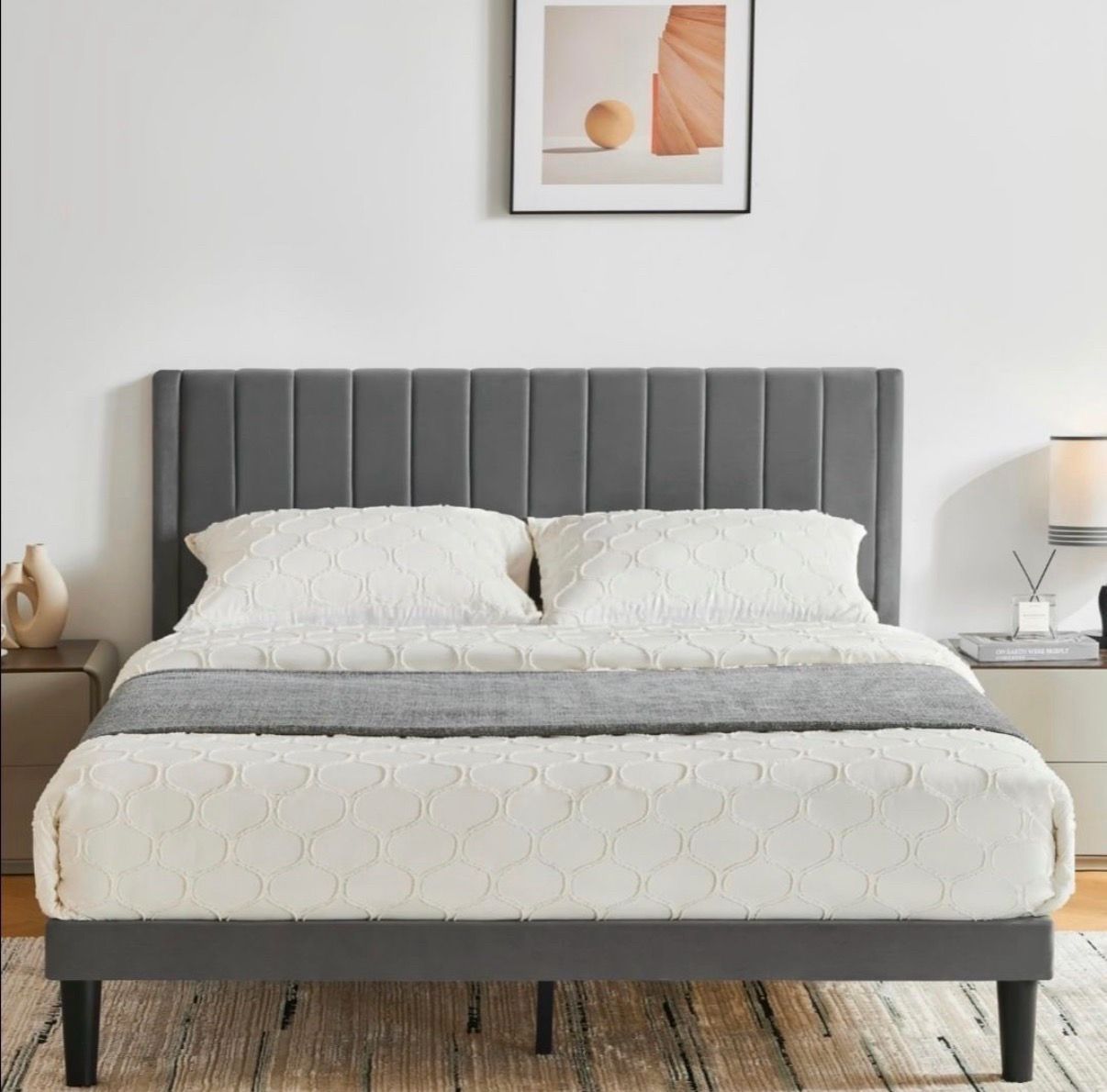 Brand new queen size bed frame with a brand new mattress included $380