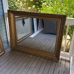 Vintage Gilt Wood Mirror 