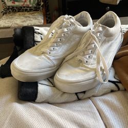 White Gender Neutral Vans