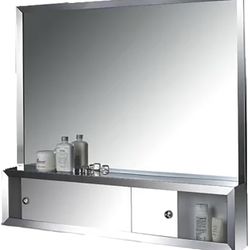 Caja cosmética enmarcada SS superficial con espejo, Mfr: 