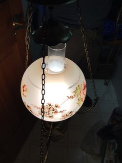 Beautiful hurricane hanging lamp,Green Bay,Wis