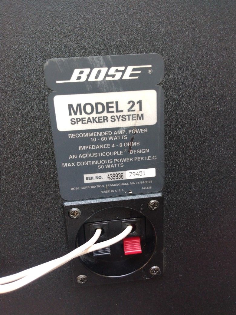 Bose Modelo 21speaker System 60 Watts 65