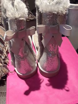 Youth girls glitter boots