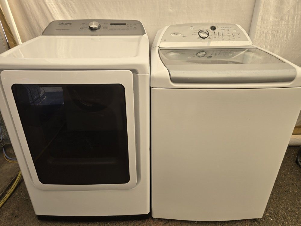 Washer & Dryer Set - White