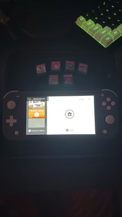 Clean Nintendo Switch Lite Grey + 6 Game Bundle (Mario, Animal Crossing, etc.)