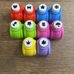 10 Pack Of Colorful Hole Punches