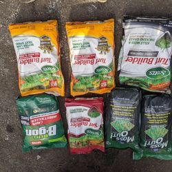 Weed N Feed, Moss Out, Bug B Gone