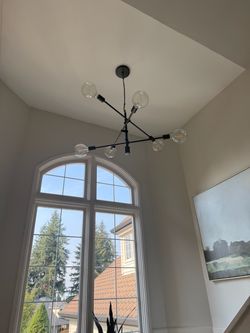 Mobile chandelier light - 6 bulbs
