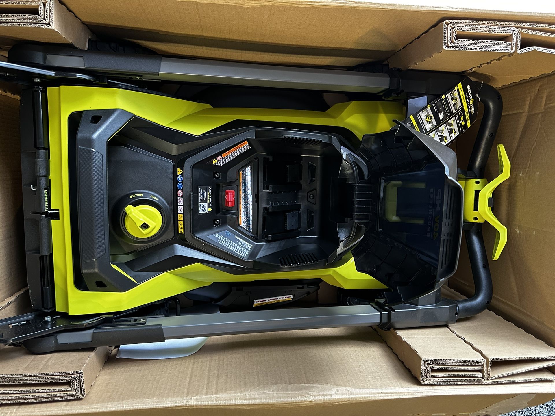 Brand-New Ryobi 40V HP Brushless 21″ Self-Propelled Mower Kit – Includes 2 Batteries & Charger