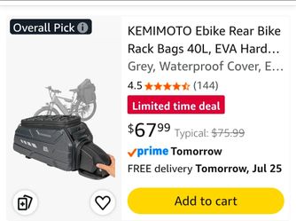 E-bike rear bike Bag