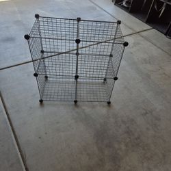 Small Black Metal Cubby Shelves