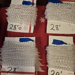 New irredescent pearl beaded garland