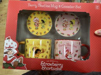 Strawberry Shortcake Berry Bestie Mug & Coaster Set
