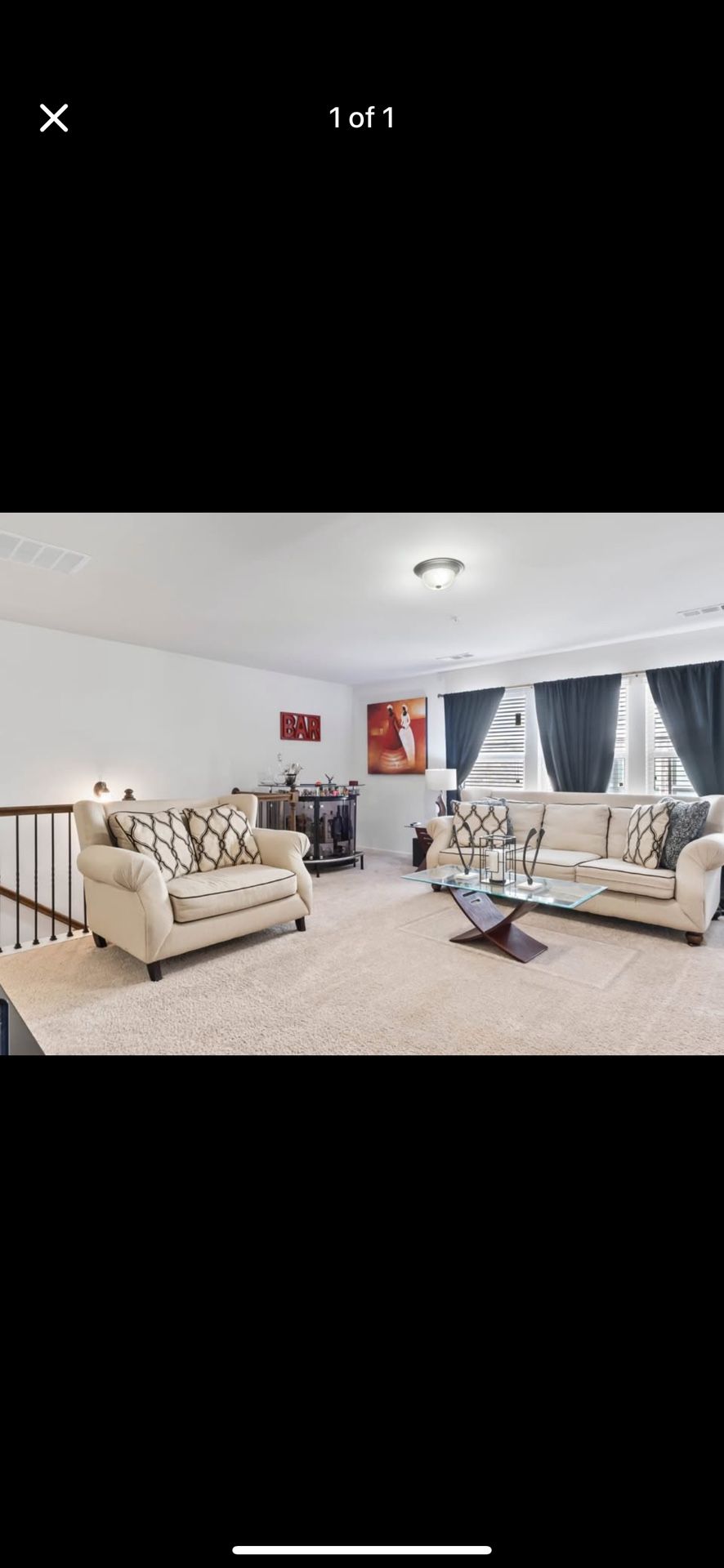 Tan & Grey Couch Set with Tables