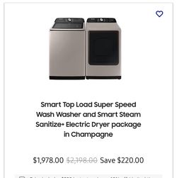 Samsung Washer And Dryer Set