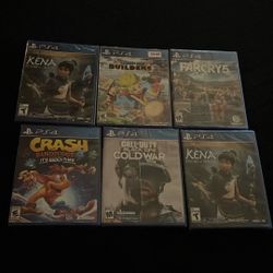 PS4 Video Games lot, new